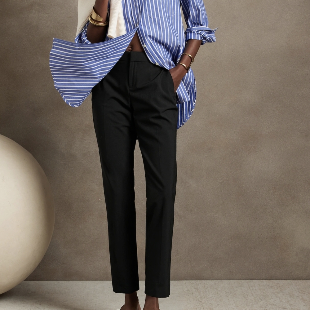 Banana Republic Avery Straight-fit Bi-Stretch Washable Pant